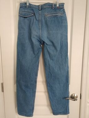 Vintage Levi’s 951 Orange Tab Jeans 31x30 Pleated Relaxed Trousers Made In USA